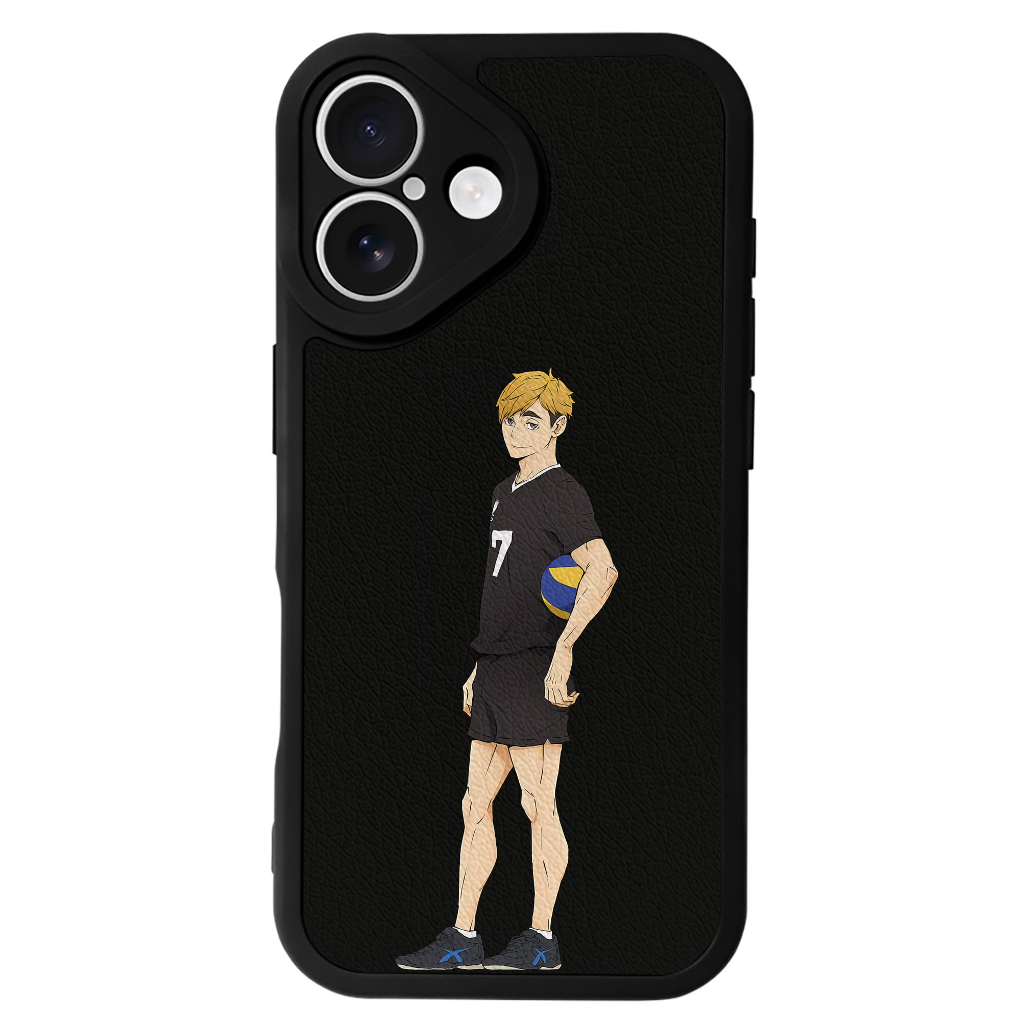 （画像用） ハイキュー!! Haikyu!! 【iPhone 16シリーズ対応】シリコンスマホケース（レザー調） 材質：シリコン